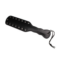 Шльопанка із заклепками Chisa Behave Yes,Master, чорна