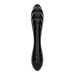 Стеклянный двойной фаллоимитатор Satisfyer Dazzling Crystal 1 для точки G черный