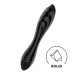 Стеклянный двойной фаллоимитатор Satisfyer Dazzling Crystal 1 для точки G черный