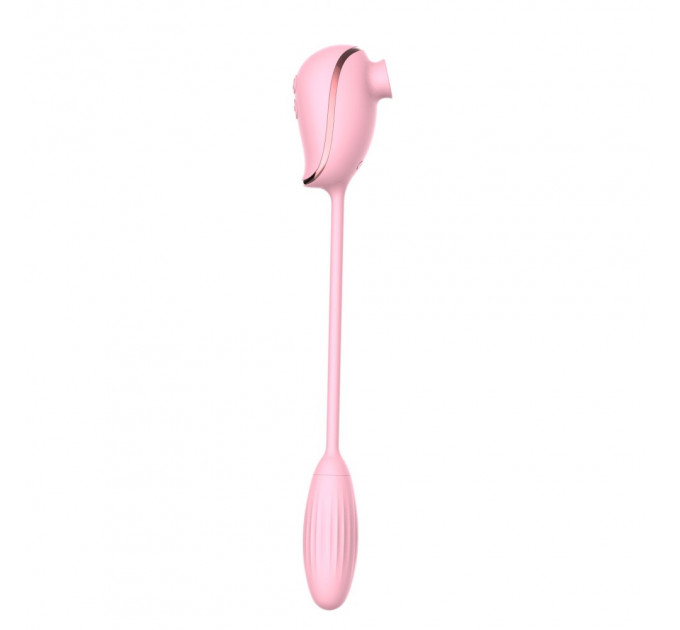 Вакуумный стимулятор клитора с виброяйцом High End Suction Love Egg PINK
