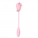 Вакуумный стимулятор клитора с виброяйцом High End Suction Love Egg PINK