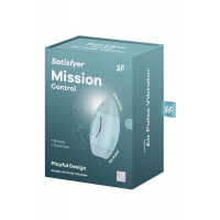Вакуумний вібратор подвійної дії у вигляді Ракети Satisfyer Mission Control, блакитний
