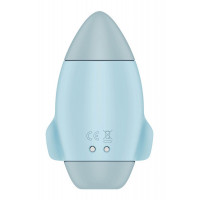 Вакуумний вібратор подвійної дії у вигляді Ракети Satisfyer Mission Control, блакитний
