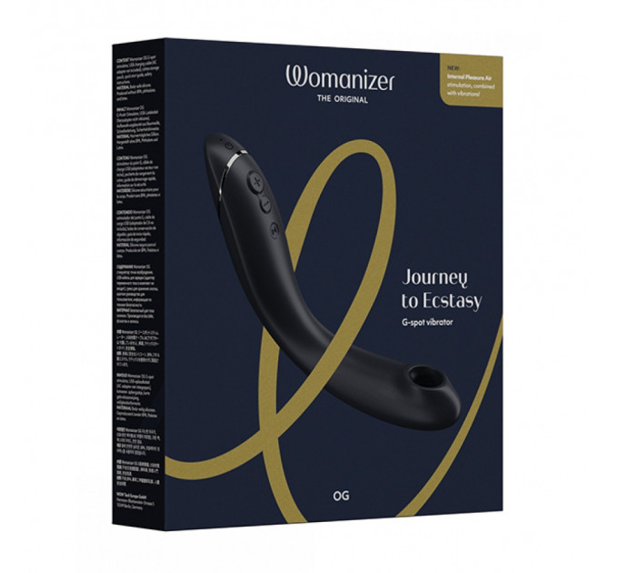 Вибратор для точки G c вакуумной стимуляцией Womanizer OG Slate