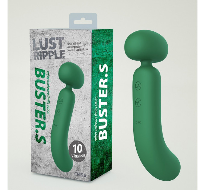 Вибратор-микрофон со стимуляцией точки G Chisa Lust Ripple Buster.S, зеленый