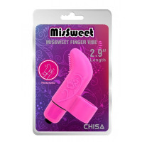 Вібратор для клітора на палець Chisa Mis Sweet Finger Vibe з рельєфом, рожевий