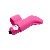 Вібратор для клітора на палець Chisa Mis Sweet Finger Vibe з рельєфом, рожевий