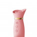 Вибратор с подогревом и вакуумной стимуляцией ZALO ROSE RABBIT PINK