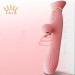 Вибратор с подогревом и вакуумной стимуляцией ZALO ROSE RABBIT PINK
