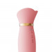Вибратор с подогревом и вакуумной стимуляцией ZALO ROSE RABBIT PINK