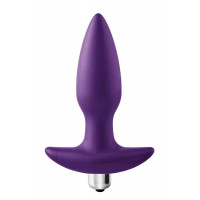 Вибрирующая анальная пробка Dream Toys Flirts, фиолетовая