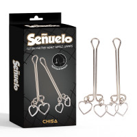 Затискачі на соски CHISA Senuelo Fetish Fantasy Heart Nipple Clamps у формі серця