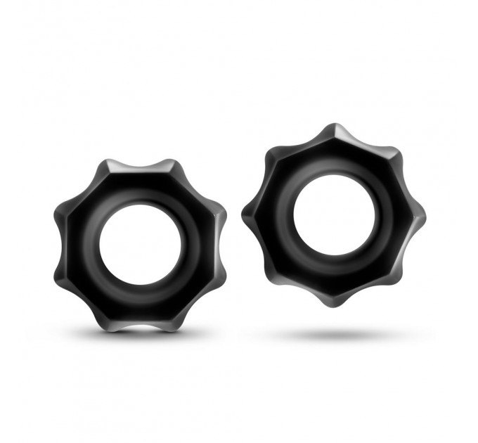 T330571 Набор эрекционных колец STAY HARD NUTZ BLACK