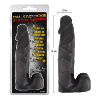 Фаллоиммитатор из киберкожи Chisa Cal-king Dicks Invader's Whopper гигантский, черный