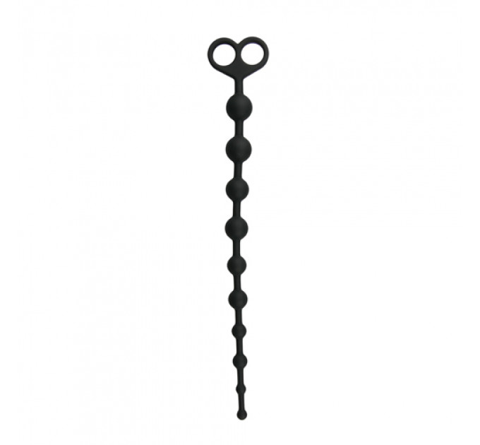 Анальні намисто Long Anal Beads чорні, 33.5 см x 2.5 см
