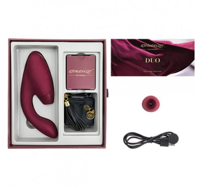 Инновационный Бесконтактный Стимулятор Womanizer Duo Bordeaux