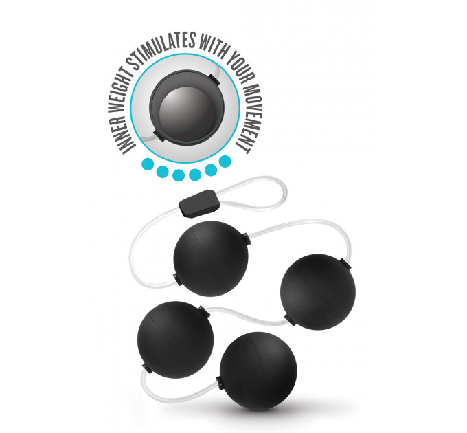 Анальные шарики Blush Anal Adventures Pleasure Balls - Black