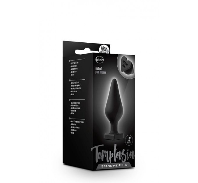 Анальная пробка TEMPTASIA SPANK ME BUTT PLUG BLACK