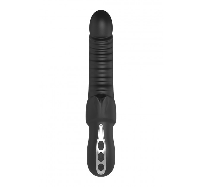 Подвійний вібратор рельєфний Dream Toys Midnight Magic Typhon чорний, 23 х 4 см