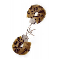 Наручники, Metal Handcuff with Plush, LEOPARD