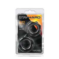 T330571 Набор эрекционных колец STAY HARD NUTZ BLACK