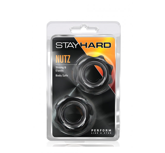T330571 Набор эрекционных колец STAY HARD NUTZ BLACK