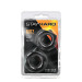 T330571 Набор эрекционных колец STAY HARD NUTZ BLACK