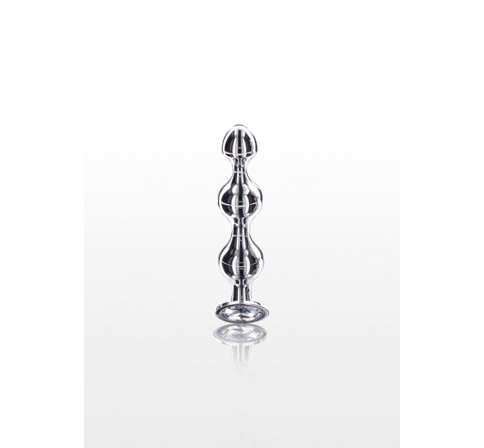 Анальна ялинка S. металева з каменем Diamond Star Beads ToyJoy