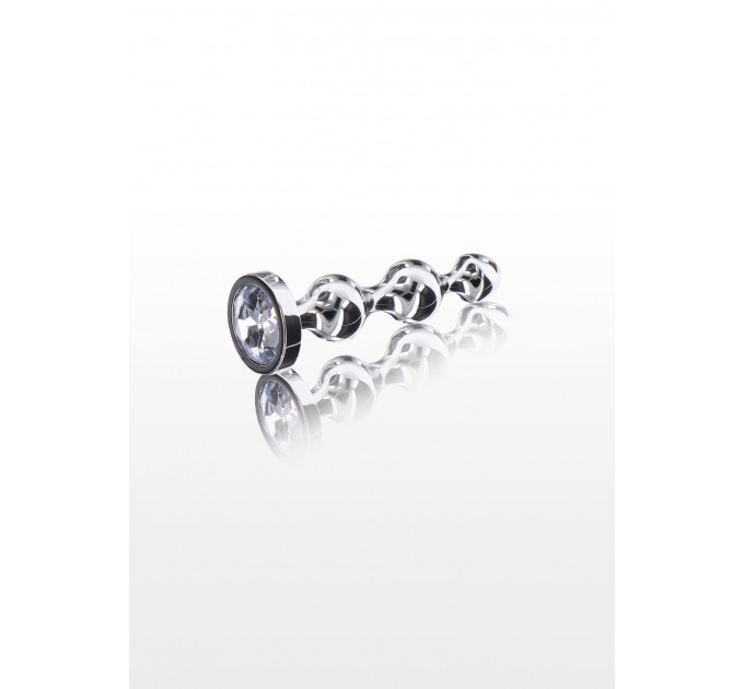 Анальна ялинка S. металева з каменем Diamond Star Beads ToyJoy