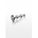 Анальна ялинка S. металева з каменем Diamond Star Beads ToyJoy