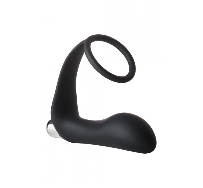 Анальная пробка с эррекционным кольцом FANTASSTIC VIBRATING ANAL PLUG WITH COCKRING BLACK