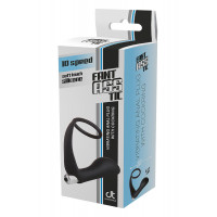 Анальная пробка с эррекционным кольцом FANTASSTIC VIBRATING ANAL PLUG WITH COCKRING BLACK