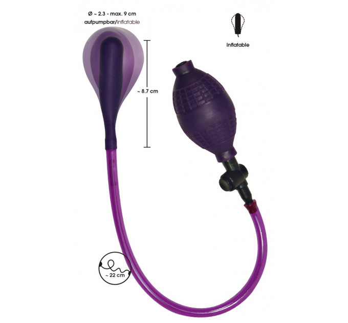 Анальная пробка с накачкой Bad Kitty Anal Balloon