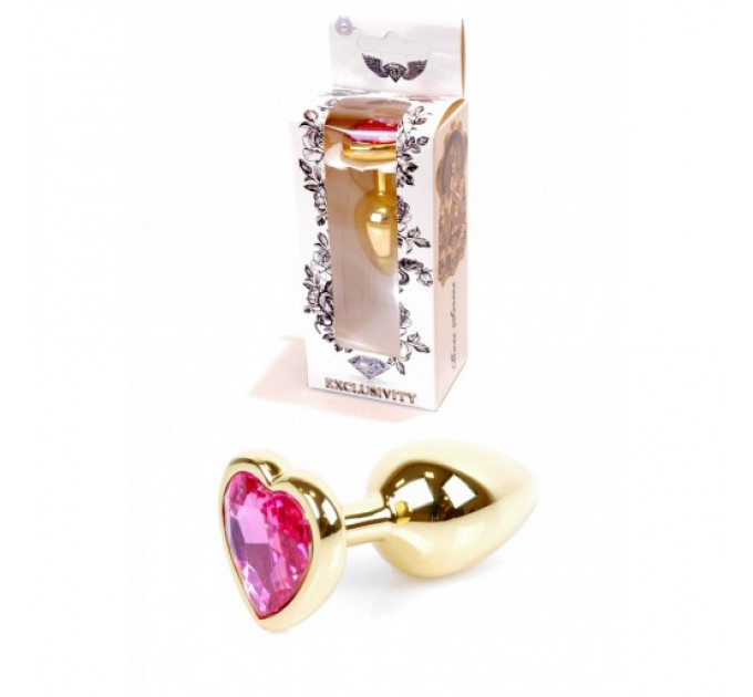 Анальная пробка с розовым камнем Jewellery