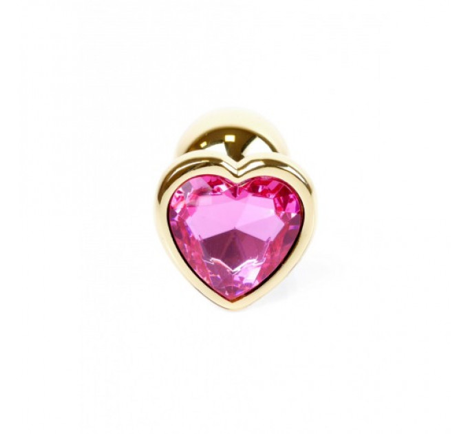 Анальная пробка с розовым камнем Jewellery