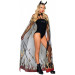 Блестящая накидка Leg Avenue Devil cape and horns O/S