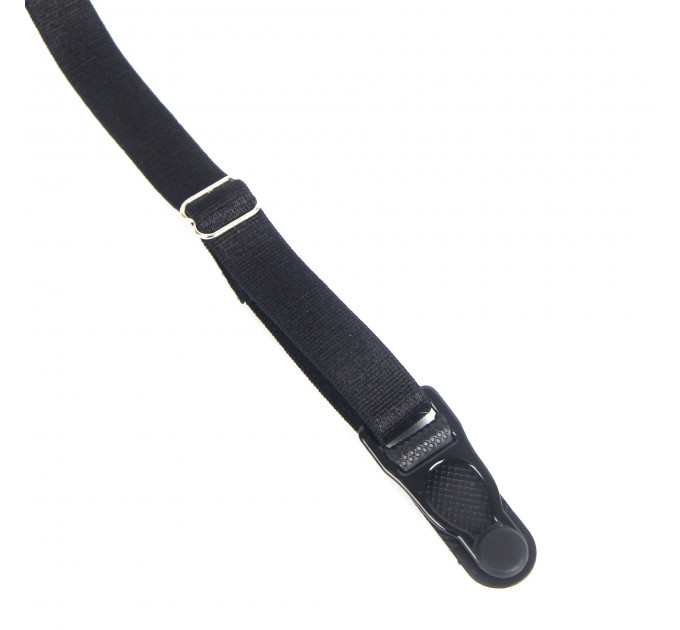 Боді зі штучної шкіри Star Night, з гартером, чорне, S