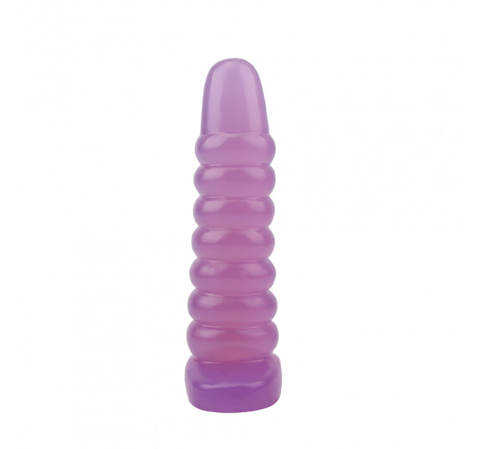 Большая анальная пробка Chisa Hi-Rubber Chubby Anal Plug, фиолетовая