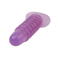 Велика анальна пробка Chisa Hi-Rubber Chubby Anal Plug, фіолетова