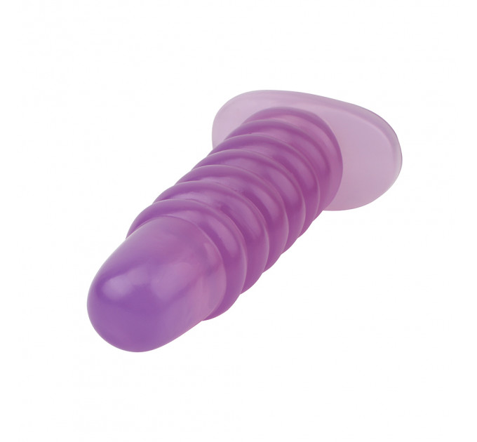 Большая анальная пробка Chisa Hi-Rubber Chubby Anal Plug, фиолетовая