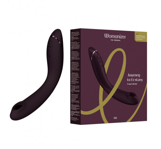 Вибратор для точки G c вакуумной стимуляцией Womanizer OG Aubergine