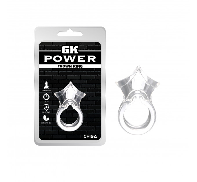 Эрекционное кольцо на пенис Chisa GK Power, прозрачный