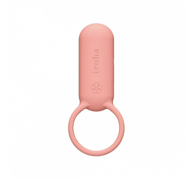 Эрекционное кольцо с вибрацией SVR Iroha, силиконовое, розовое, 9 х 3.8 см