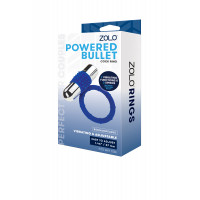 Эрекционное кольцо с вибро пулей ZOLO RECHARGEABLE VIBRATING COCK RING