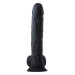 Фаллоимитатор гигантский реалистичный Dreamtoys Real Love на присоске с мошонкой, черный