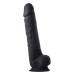 Фаллоимитатор гигантский реалистичный Dreamtoys Real Love на присоске с мошонкой, черный