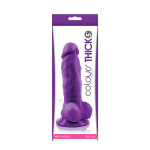 Фаллоимитатор силикон NS Novelties COLOURS PLEASURES THICK 5INCH PURPLE