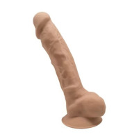 Фаллоимитатор термореактивный с присоской SilexD Model 1 бежевый