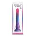 Фалоімітатор NS Novelties Colours Stacked рідкий силікон, рожево-синій, 23 см