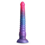 Фалоімітатор NS Novelties Colours Stacked рідкий силікон, рожево-синій, 23 см